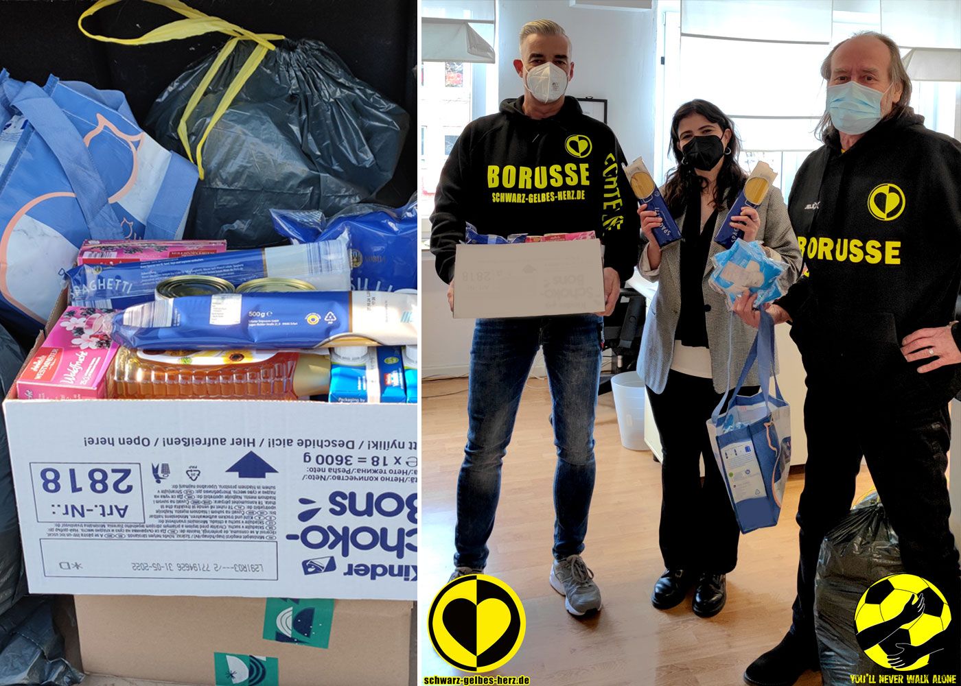 Spende für Obdachlose